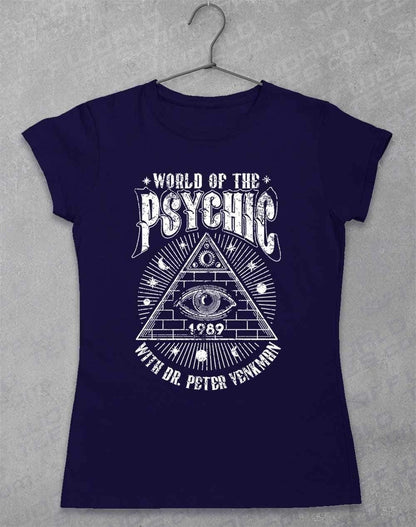 World of the Psychic Women's T-Shirt 8-10 / Navy  - Off World Tees