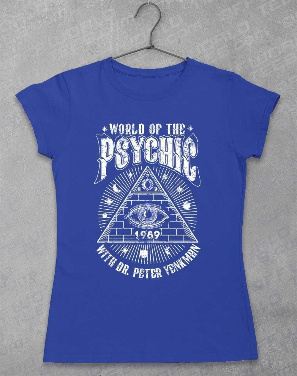 World of the Psychic Women's T-Shirt 8-10 / Royal  - Off World Tees