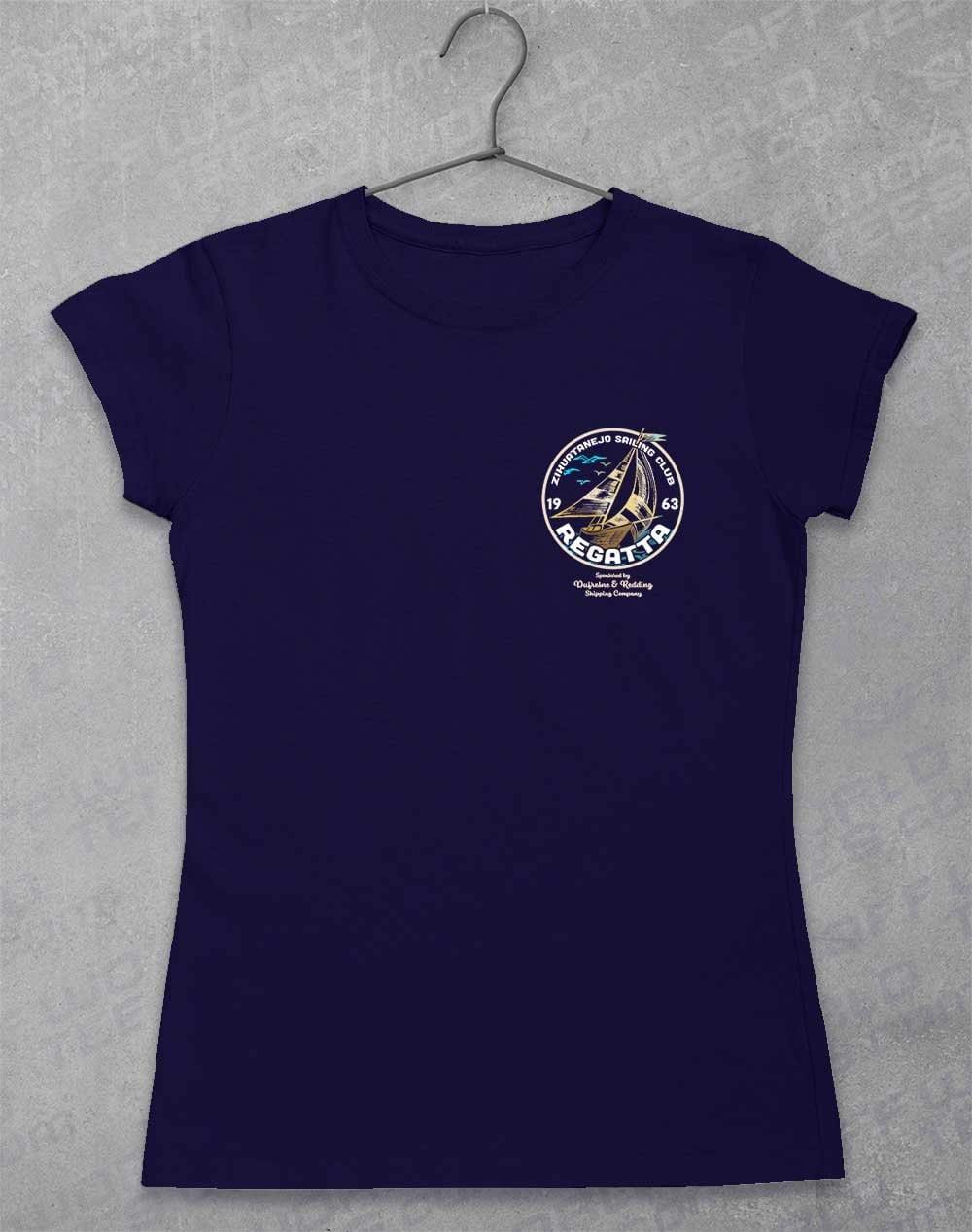 Zihuatanejo Sailing Regatta 1963 Womens T-Shirt 8-10 / Navy  - Off World Tees