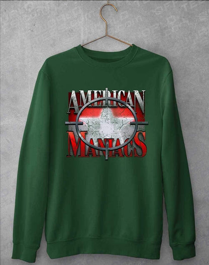 American Maniacs - Sweatshirt S / Bottle Green  - Off World Tees