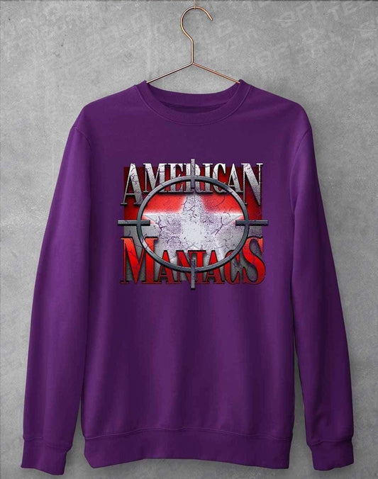 American Maniacs - Sweatshirt S / Purple  - Off World Tees