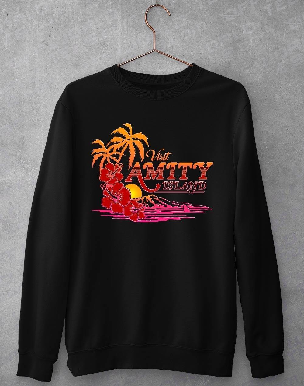 Amity Island Sweatshirt S / Black  - Off World Tees
