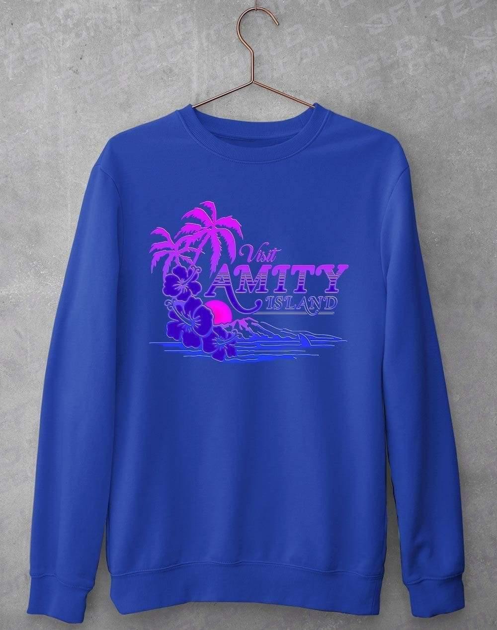 Amity Island Sweatshirt S / Royal Blue  - Off World Tees