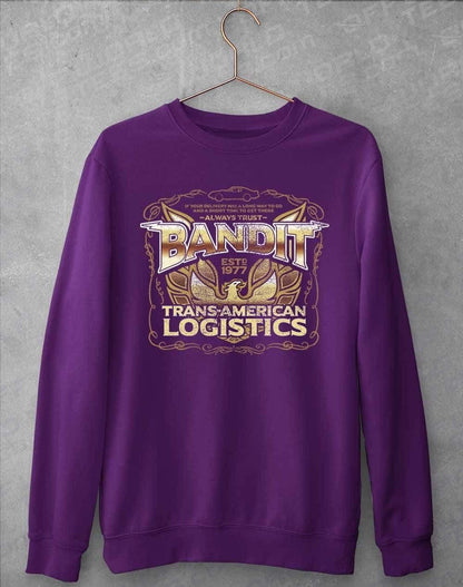Bandit Logistics 1977 Sweatshirt S / Purple  - Off World Tees