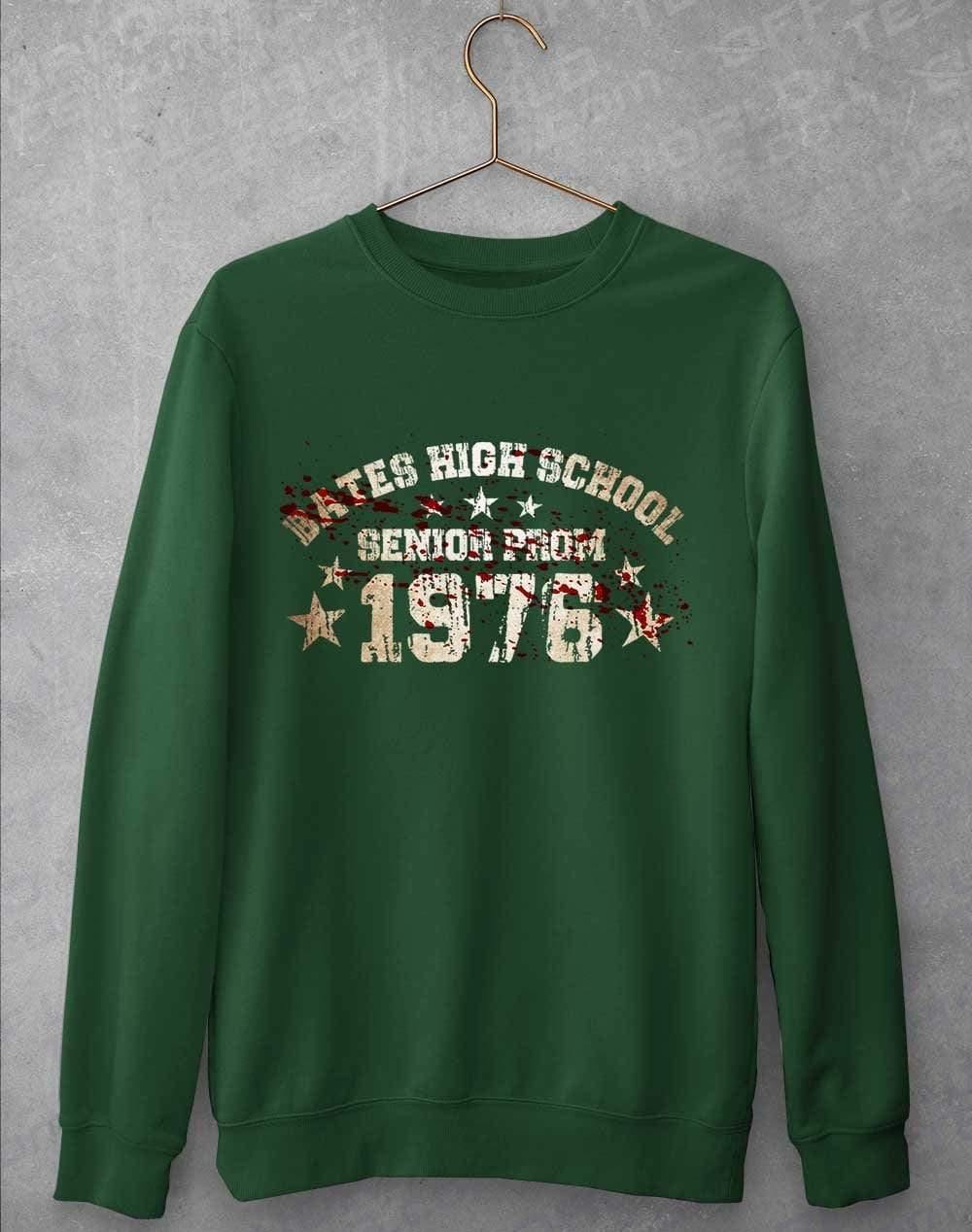 Bates High School Prom 1976 Sweatshirt S / Bottle Green  - Off World Tees