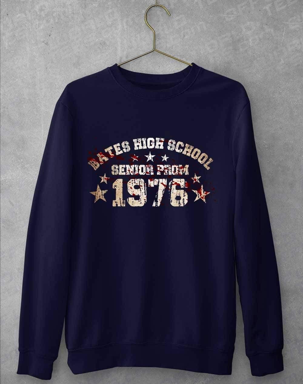 Bates High School Prom 1976 Sweatshirt S / Oxford Navy  - Off World Tees