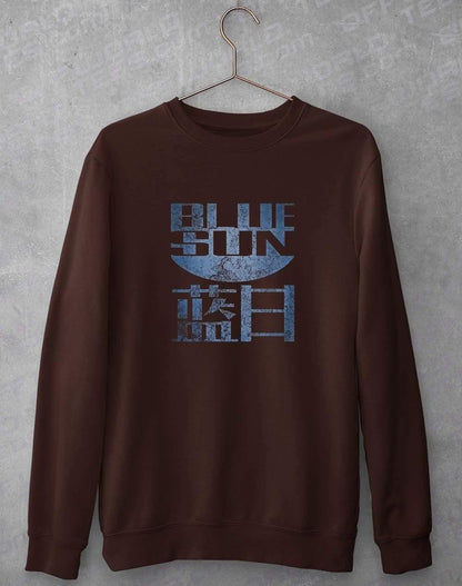Blue Sun Sweatshirt S / Chocolate  - Off World Tees