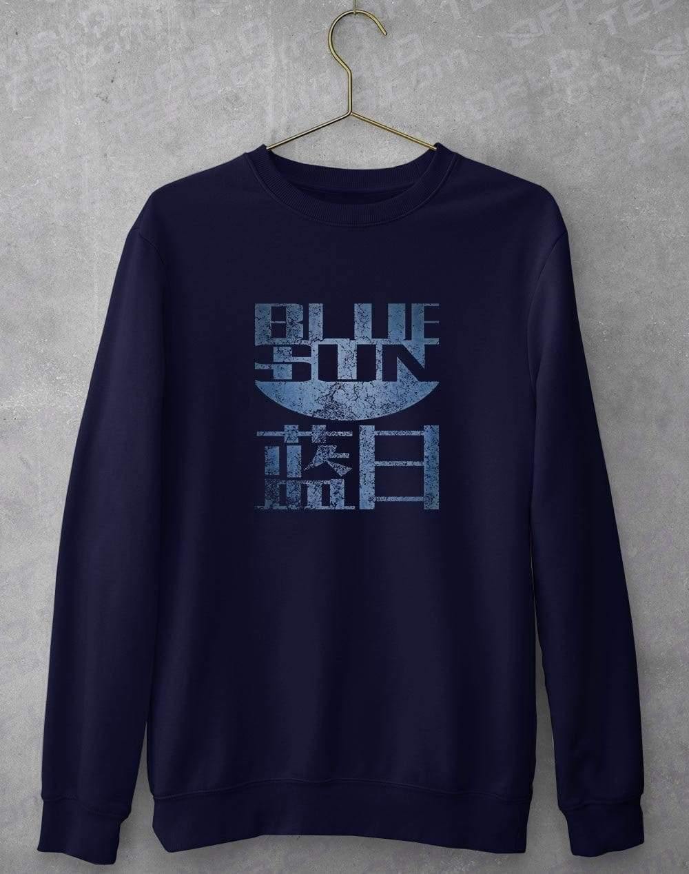 Blue Sun Sweatshirt S / Navy  - Off World Tees