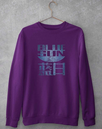 Blue Sun Sweatshirt S / Purple  - Off World Tees