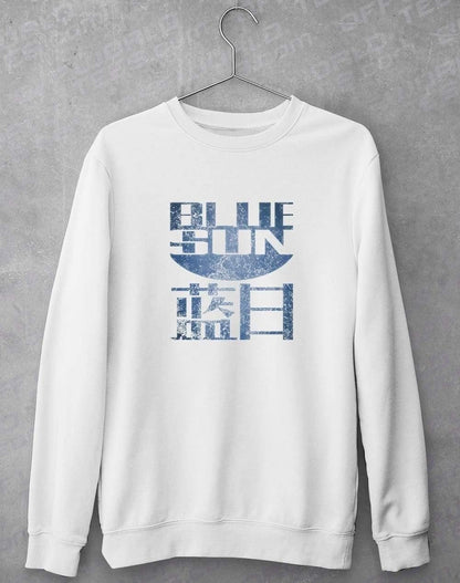 Blue Sun Sweatshirt S / White  - Off World Tees