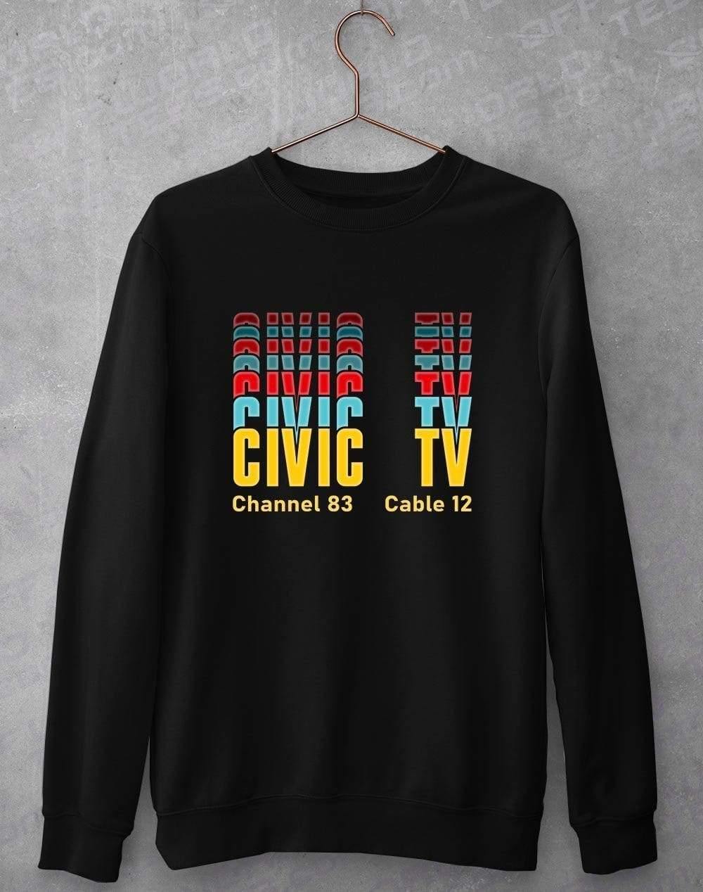 Civic TV Sweatshirt S / Black  - Off World Tees