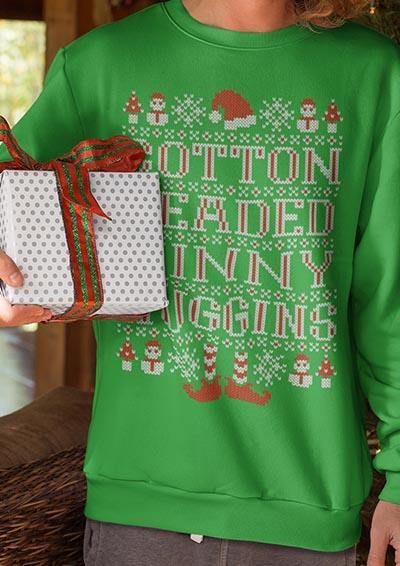 Cotton Headed Ninny Muggins Festive Knitted-Look Sweatshirt  - Off World Tees