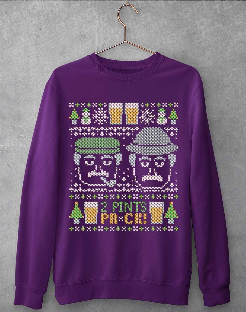 Craiglang Christmas 2 Pints Knit Pattern Sweatshirt  - Off World Tees