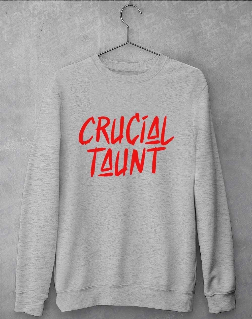 Crucial Taunt Sweatshirt S / Heather Grey  - Off World Tees