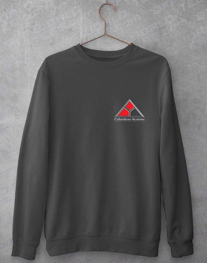 Cyberdyne Systems Pocket Print Sweatshirt S / Charcoal  - Off World Tees
