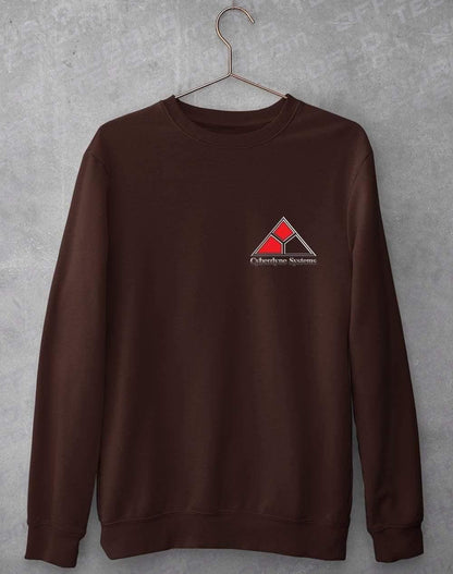 Cyberdyne Systems Pocket Print Sweatshirt S / Hot Chocolate  - Off World Tees
