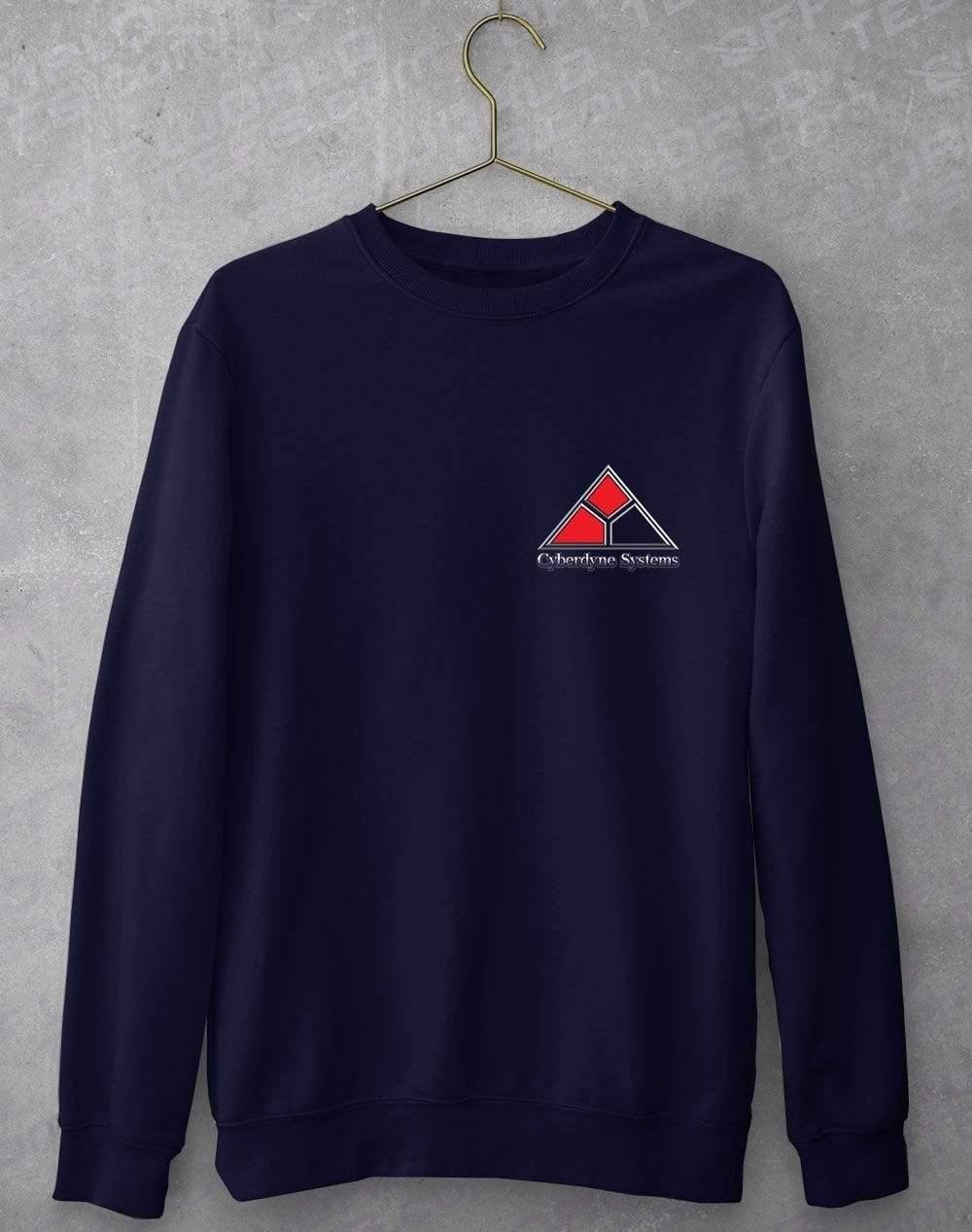 Cyberdyne Systems Pocket Print Sweatshirt S / Oxford Navy  - Off World Tees