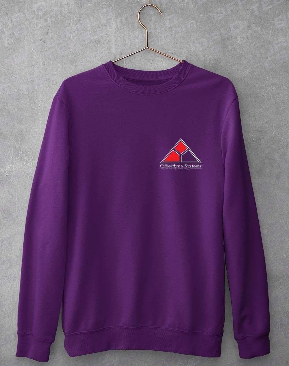 Cyberdyne Systems Pocket Print Sweatshirt S / Purple  - Off World Tees