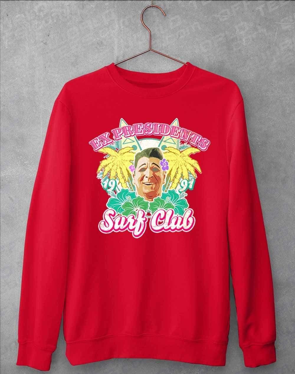 Ex Presidents Surf Club Sweatshirt S / Fire Red  - Off World Tees