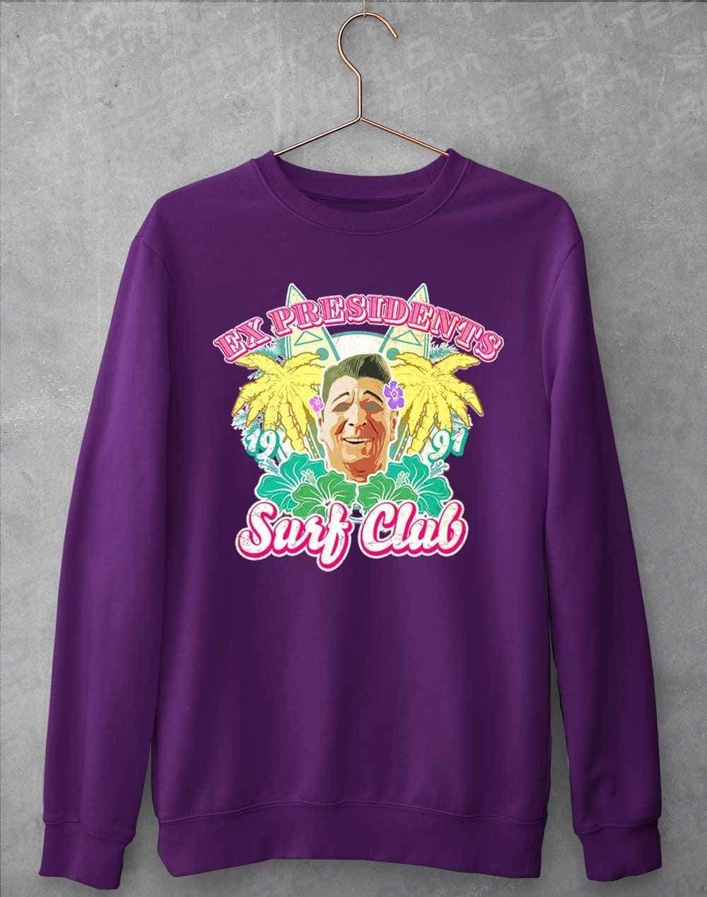 Ex Presidents Surf Club Sweatshirt S / Purple  - Off World Tees