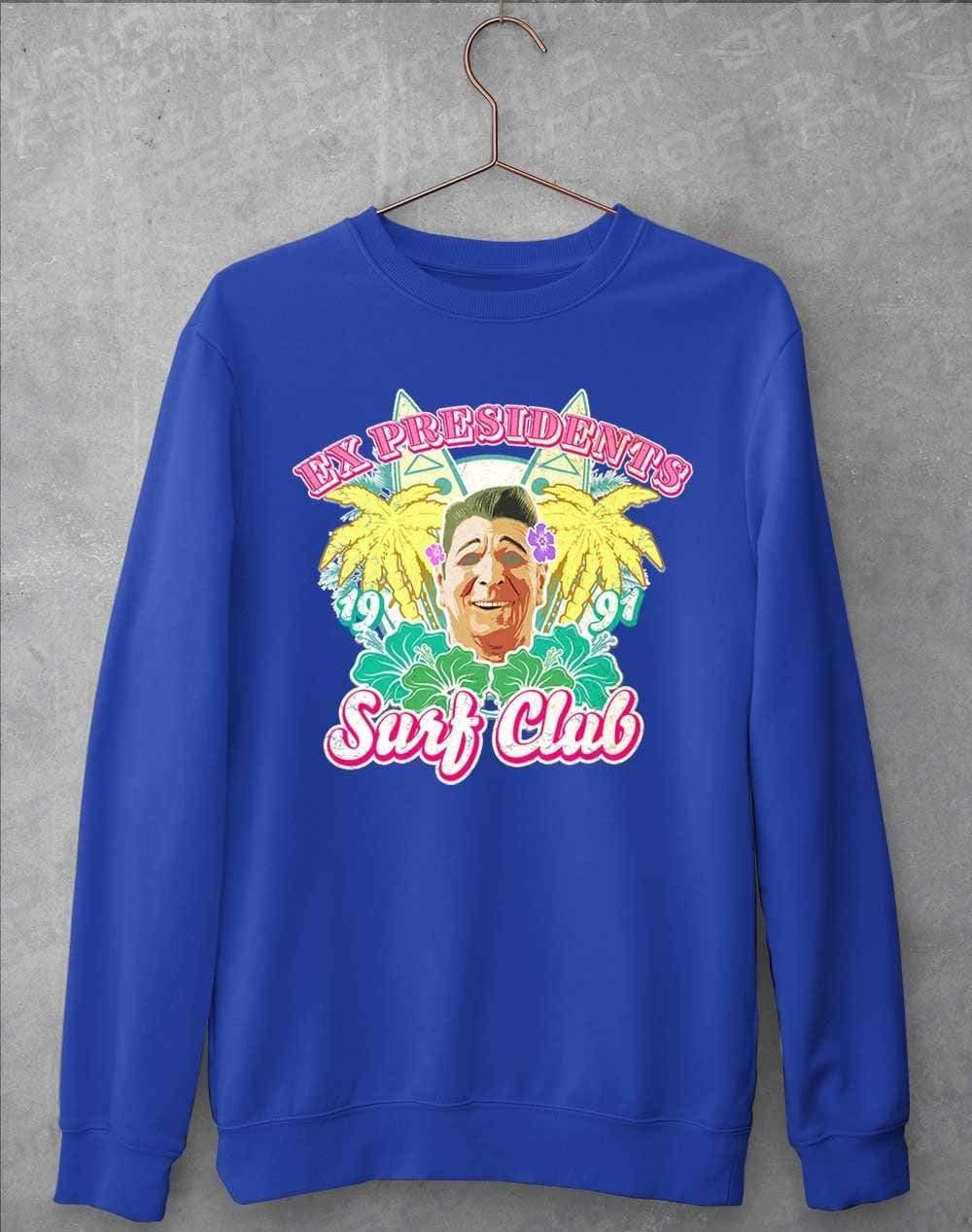 Ex Presidents Surf Club Sweatshirt S / Royal Blue  - Off World Tees