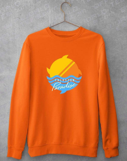 Fhloston Paradise Classic Sweatshirt S / Orange Crush  - Off World Tees