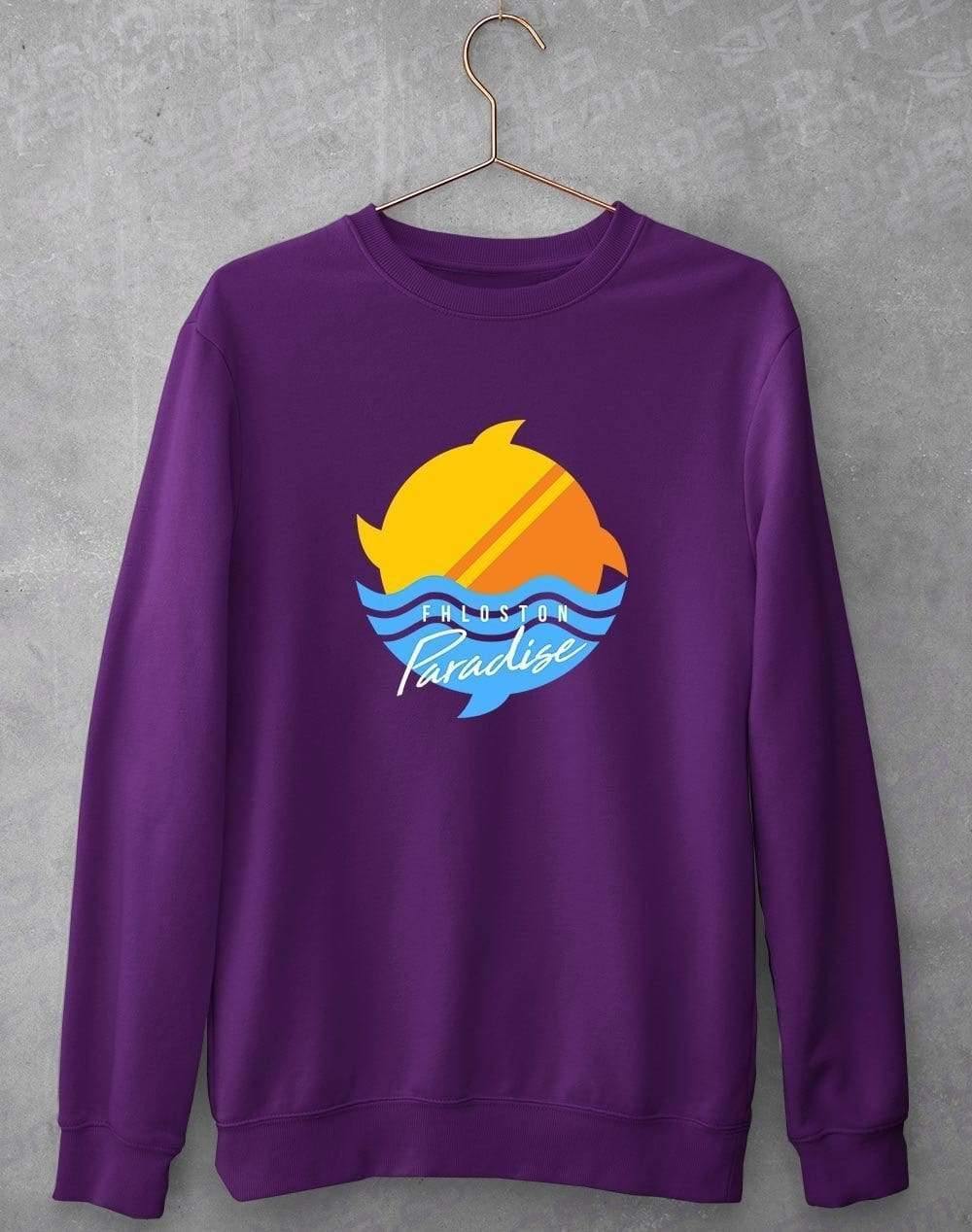 Fhloston Paradise Classic Sweatshirt S / Purple  - Off World Tees
