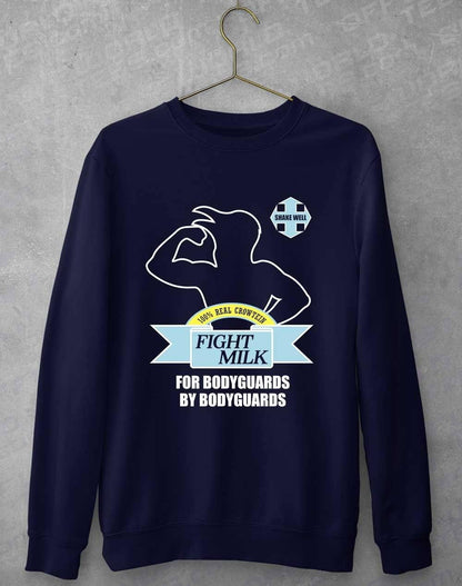 Fight Milk Sweatshirt XS / Oxford Navy  - Off World Tees