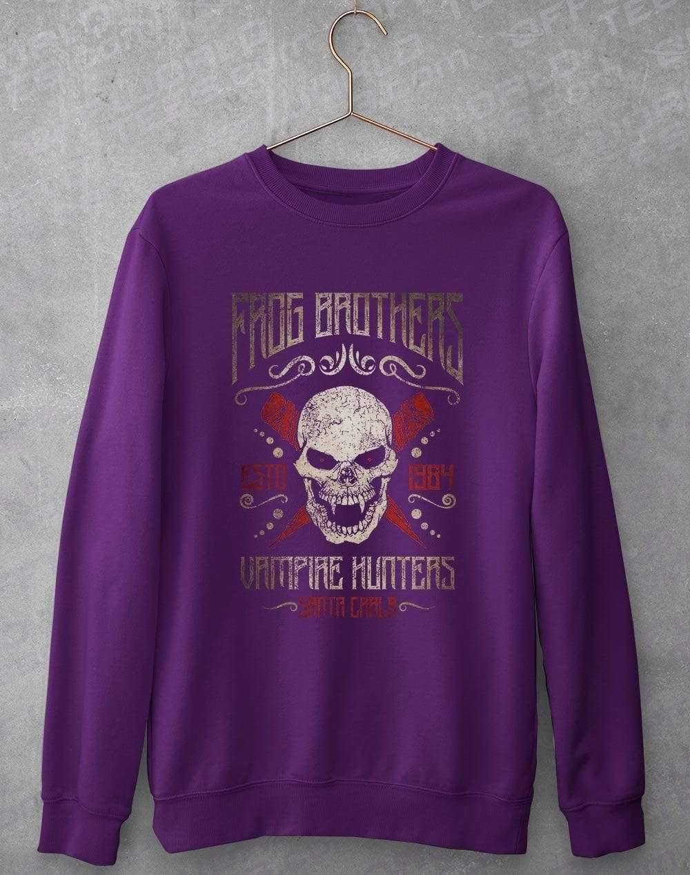 Frog Brothers Vampire Hunters Sweatshirt S / Purple  - Off World Tees