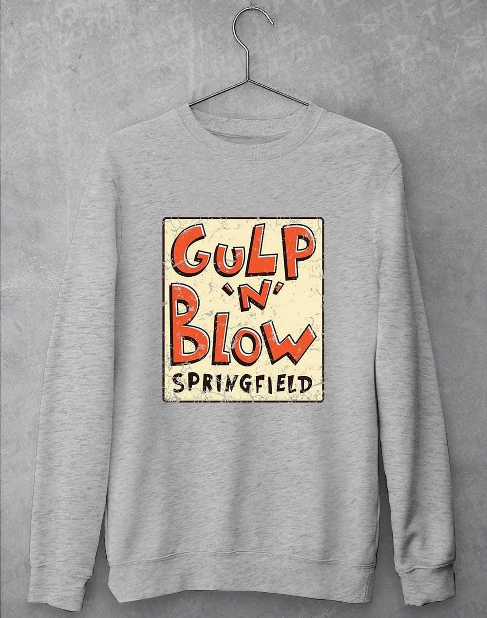 Gulp N Blow Sweatshirt S / Heather Grey  - Off World Tees