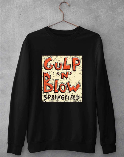 Gulp N Blow Sweatshirt S / Jet Black  - Off World Tees