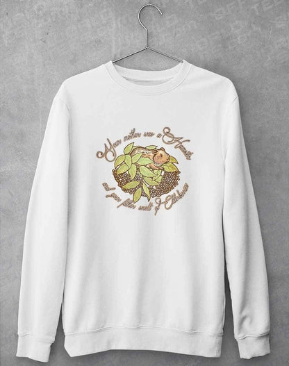 Hamster and Elderberries Sweatshirt S / Arctic White  - Off World Tees