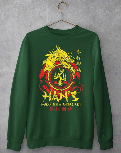 Han's Tournament of Martial Arts Sweatshirt XS / Bottle Green  - Off World Tees