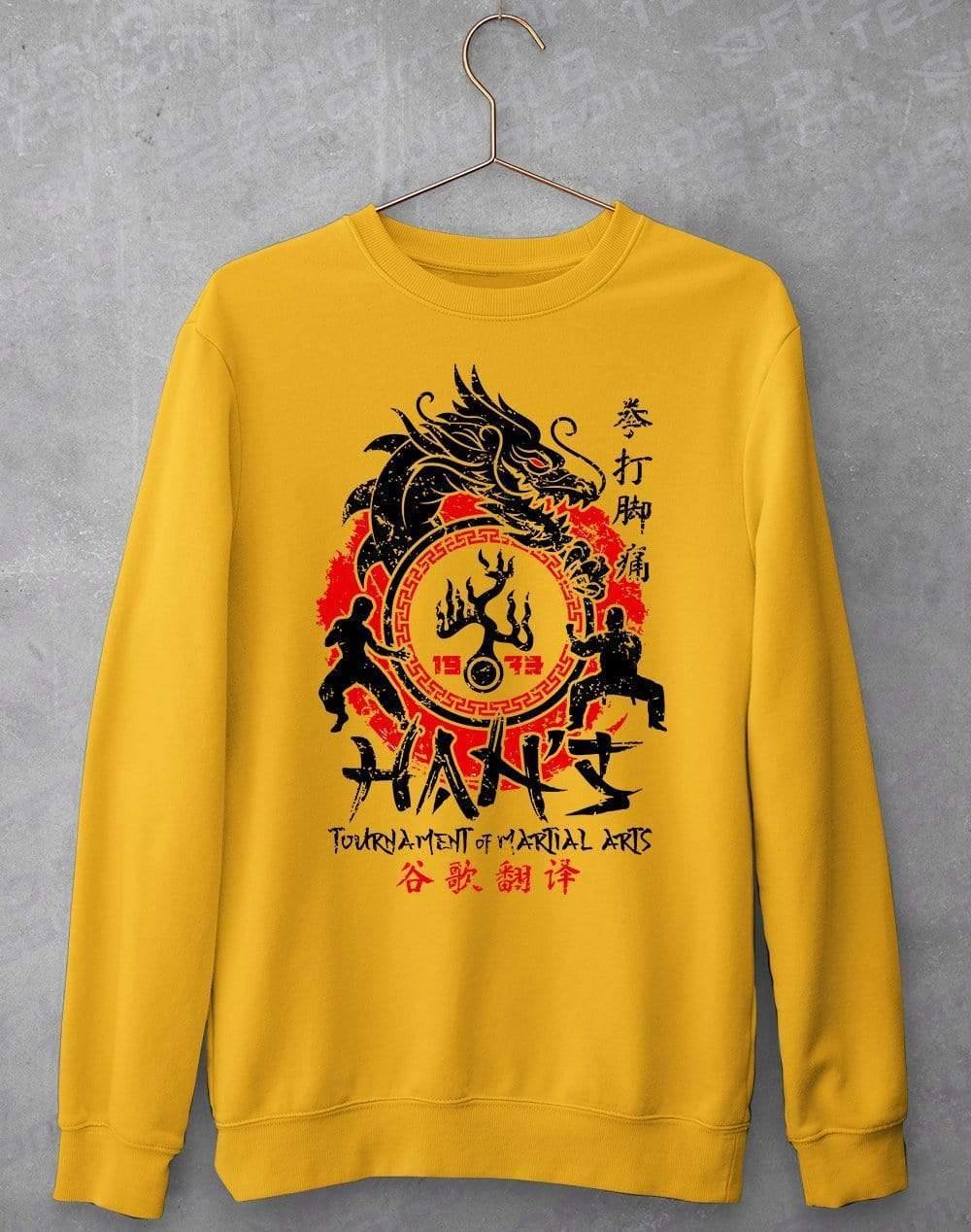 Han's Tournament of Martial Arts Sweatshirt XS / Gold  - Off World Tees