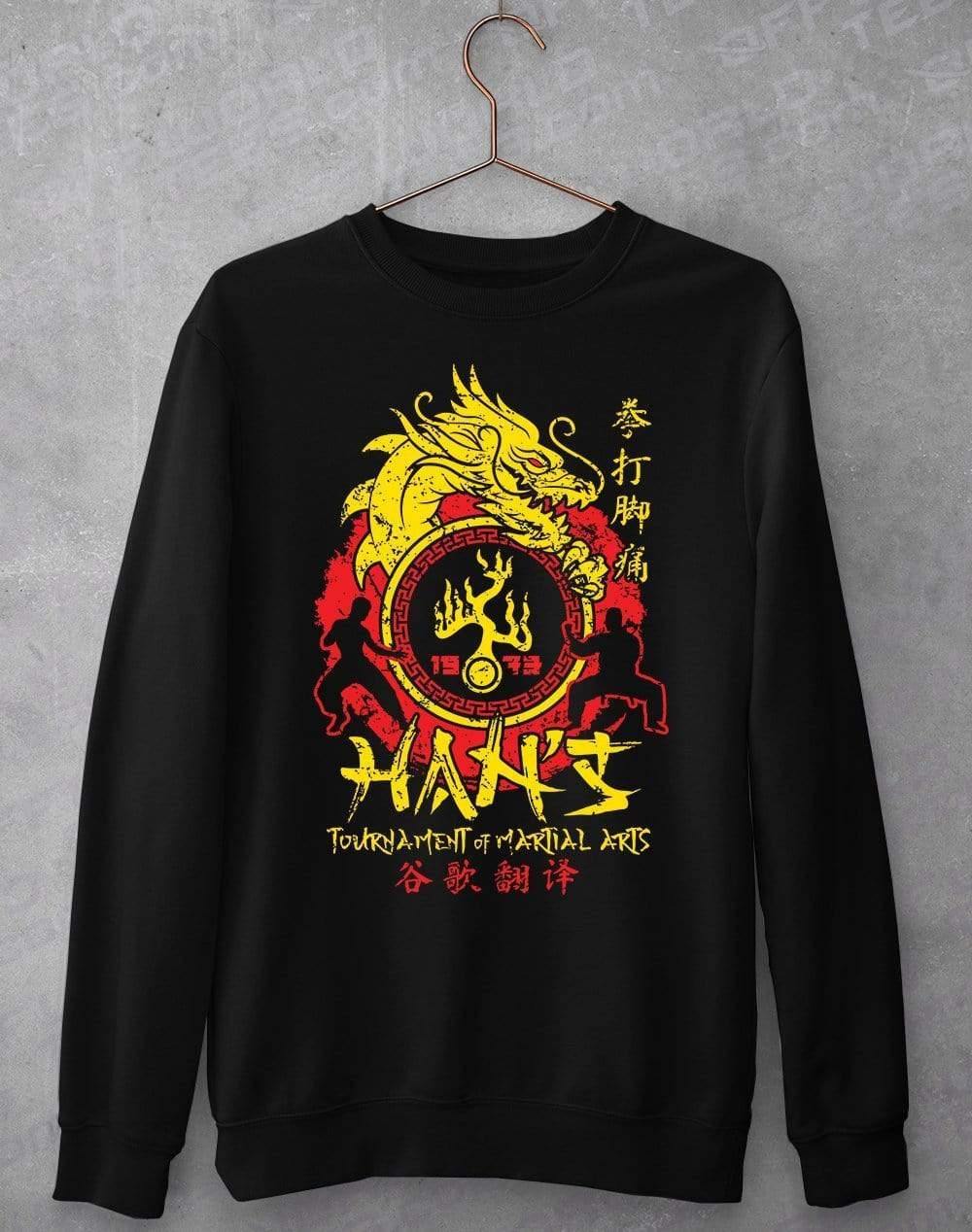 Han's Tournament of Martial Arts Sweatshirt XS / Jet Black  - Off World Tees