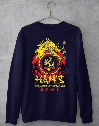 Han's Tournament of Martial Arts Sweatshirt XS / Oxford Navy  - Off World Tees