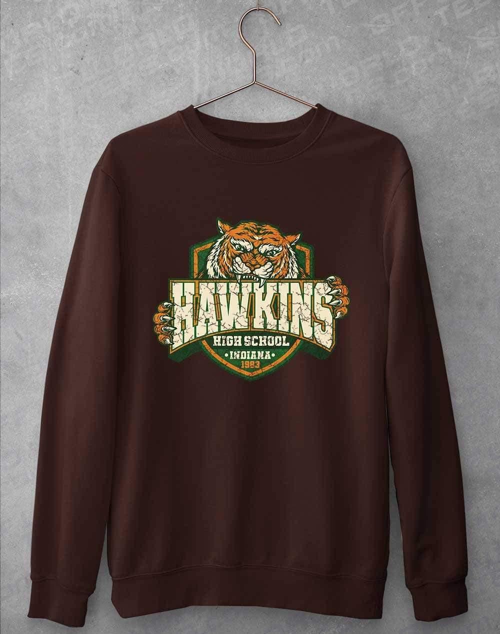 Hawkins High School Tiger Logo Sweatshirt S / Hot Chocolate  - Off World Tees