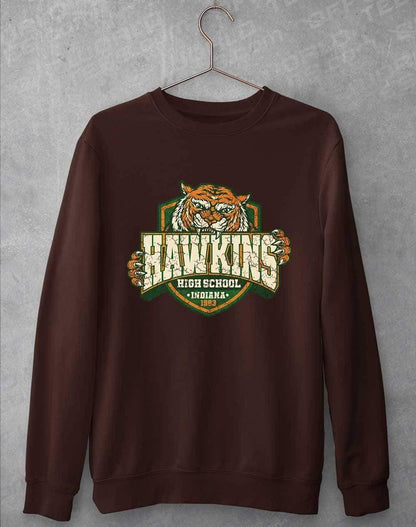 Hawkins High School Tiger Logo Sweatshirt S / Hot Chocolate  - Off World Tees