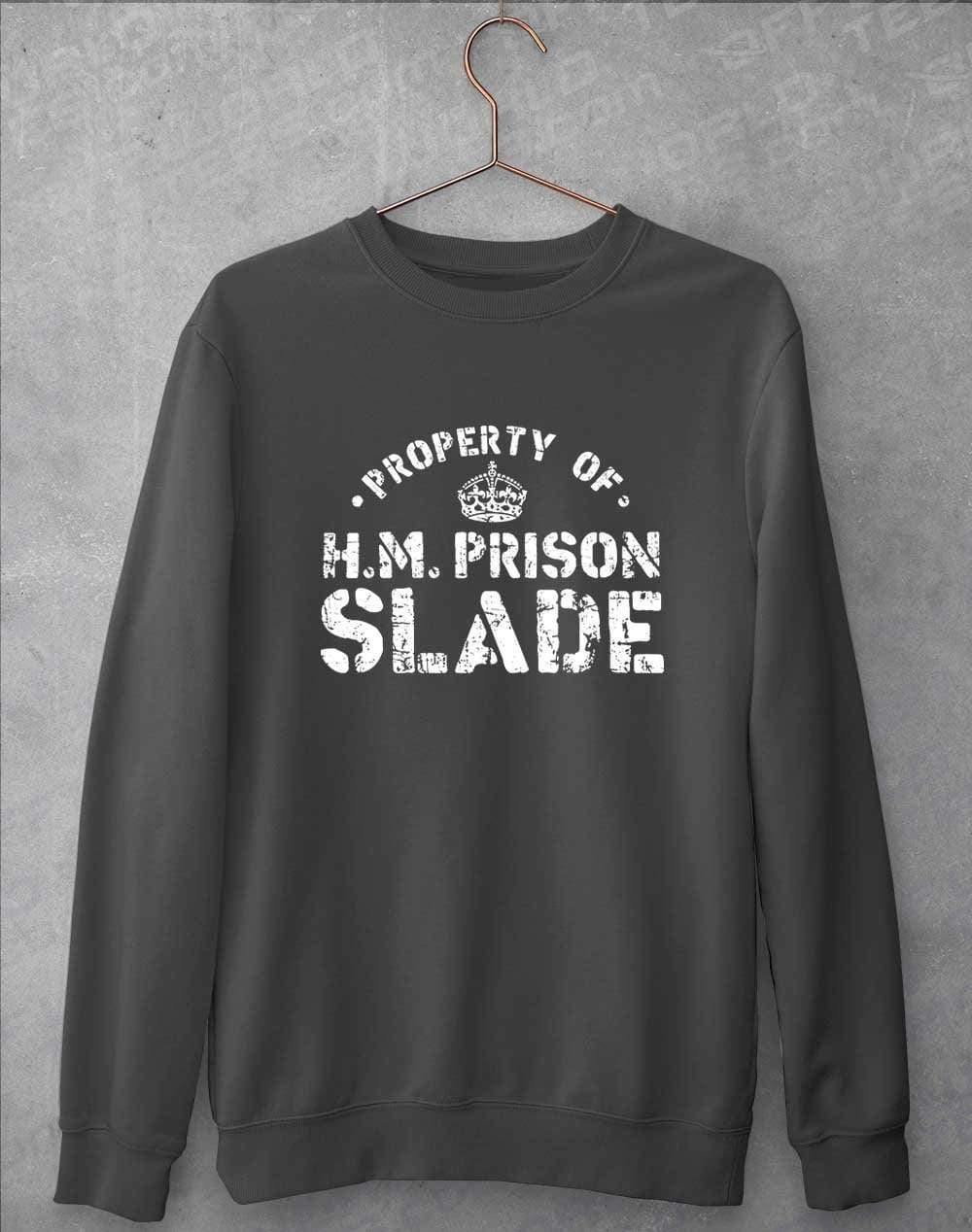 HM Prison Slade Sweatshirt S / Charcoal  - Off World Tees
