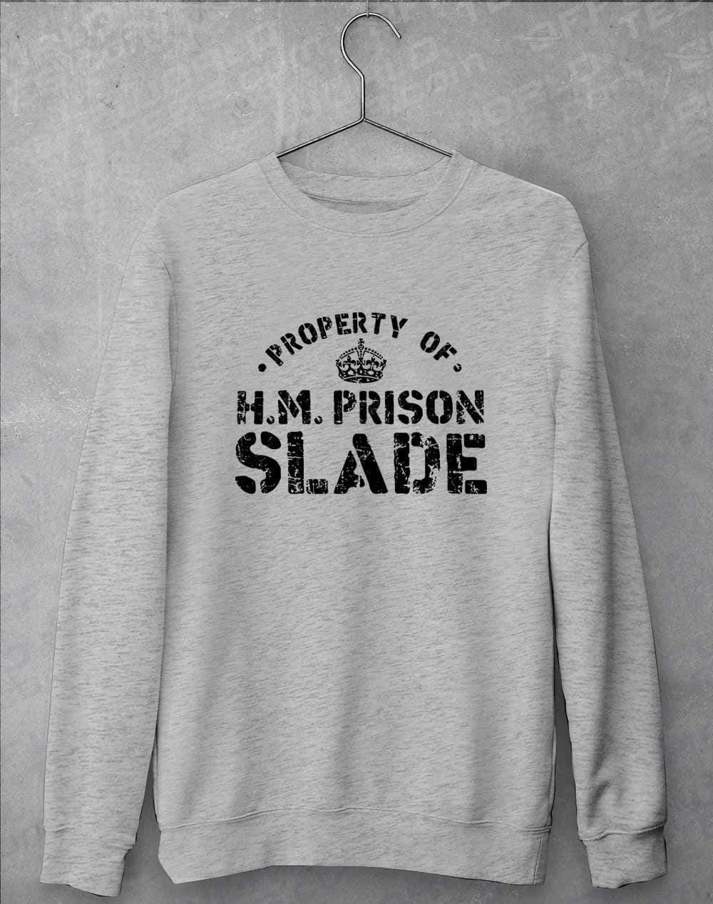 HM Prison Slade Sweatshirt S / Heather Grey  - Off World Tees