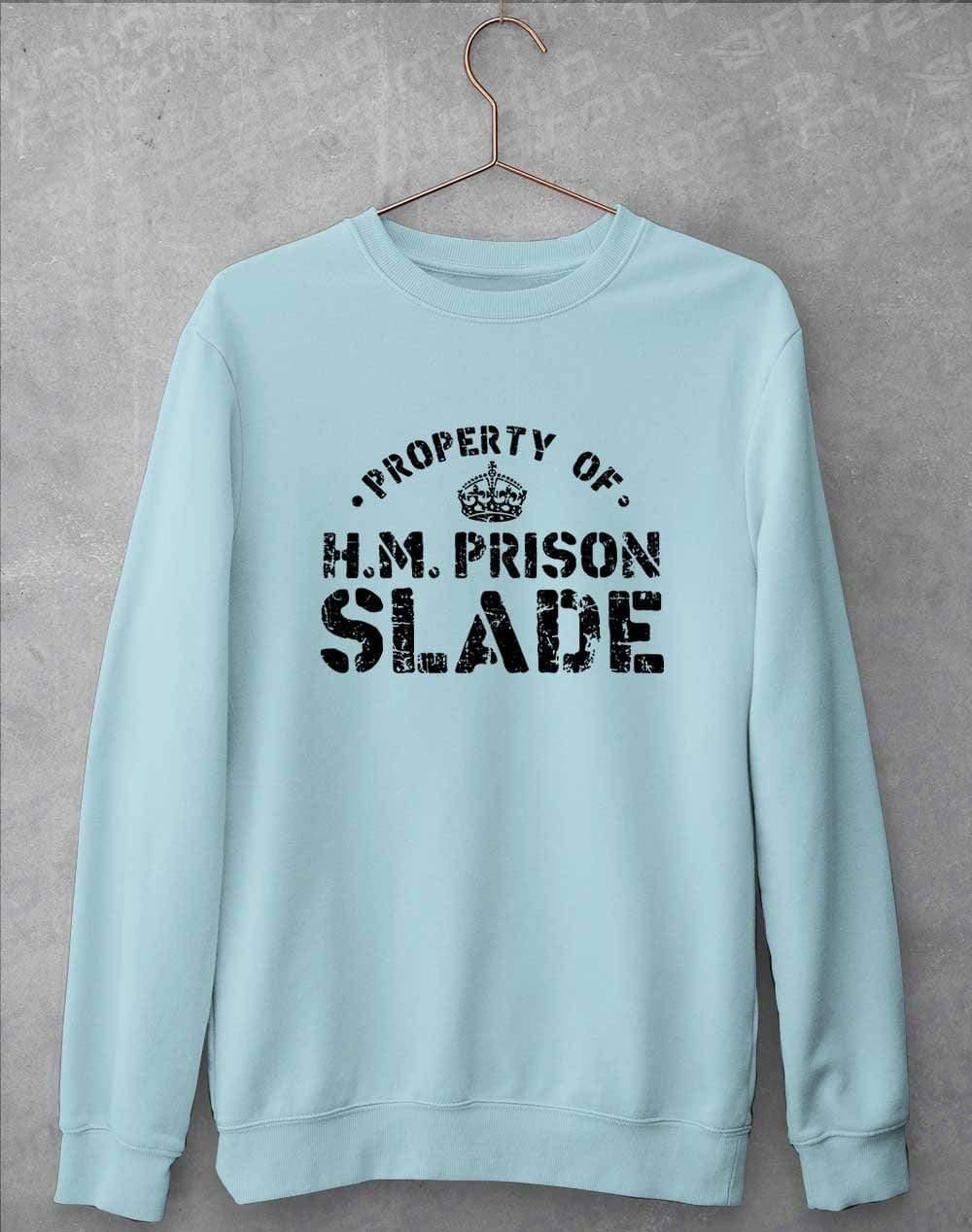 HM Prison Slade Sweatshirt S / Sky Blue  - Off World Tees
