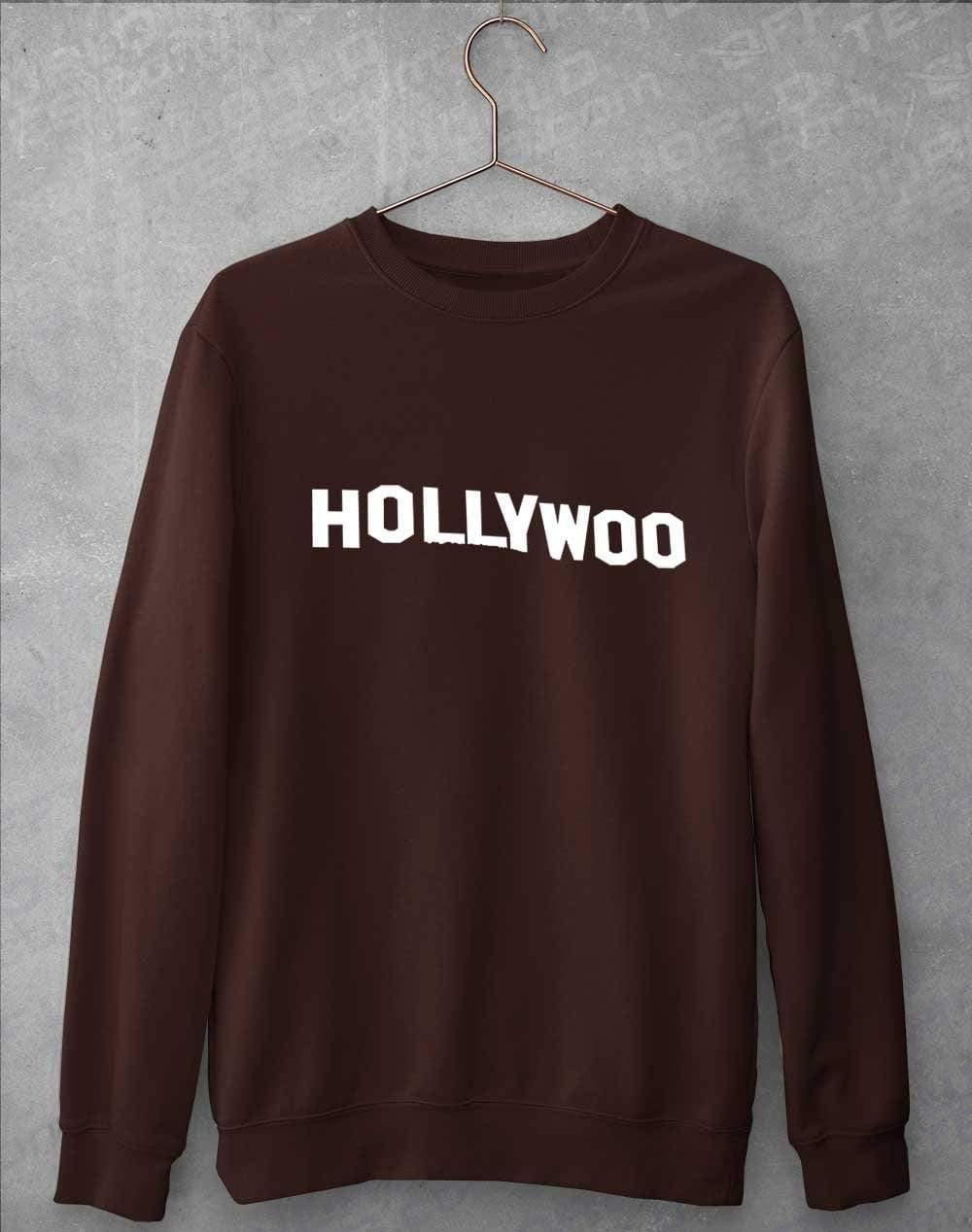 Hollywoo Sign Sweatshirt S / Hot Chocolate  - Off World Tees