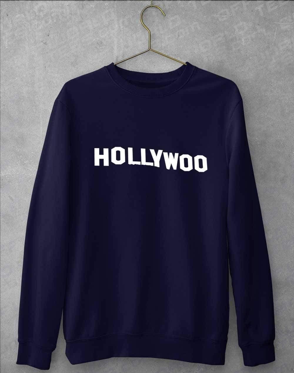 Hollywoo Sign Sweatshirt S / Oxford Navy  - Off World Tees
