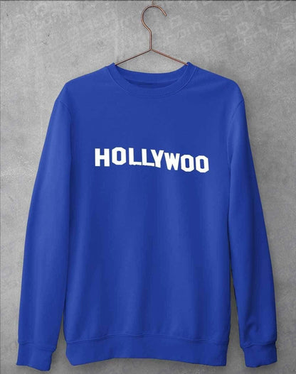 Hollywoo Sign Sweatshirt S / Royal Blue  - Off World Tees