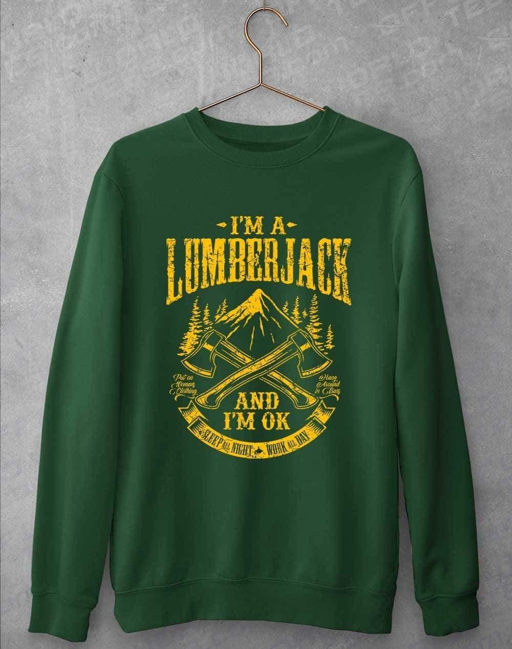 I'm a Lumberjack Sweatshirt S / Bottle Green  - Off World Tees