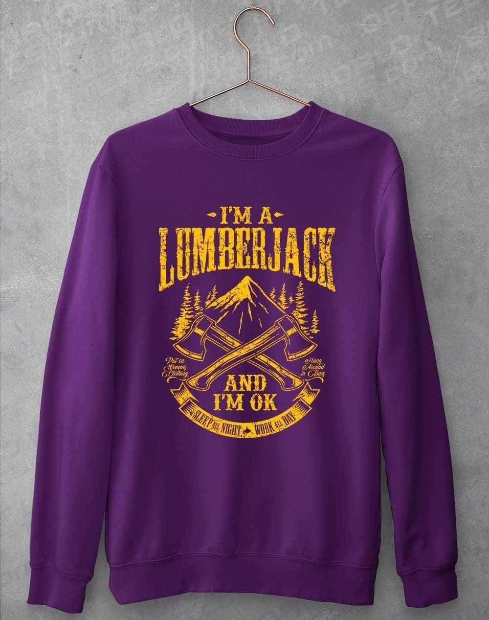 I'm a Lumberjack Sweatshirt S / Purple  - Off World Tees