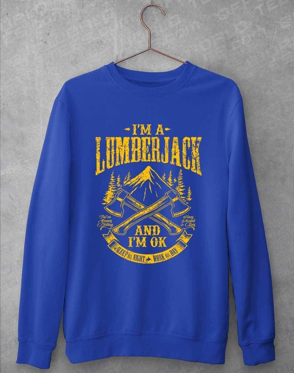 I'm a Lumberjack Sweatshirt S / Royal Blue  - Off World Tees