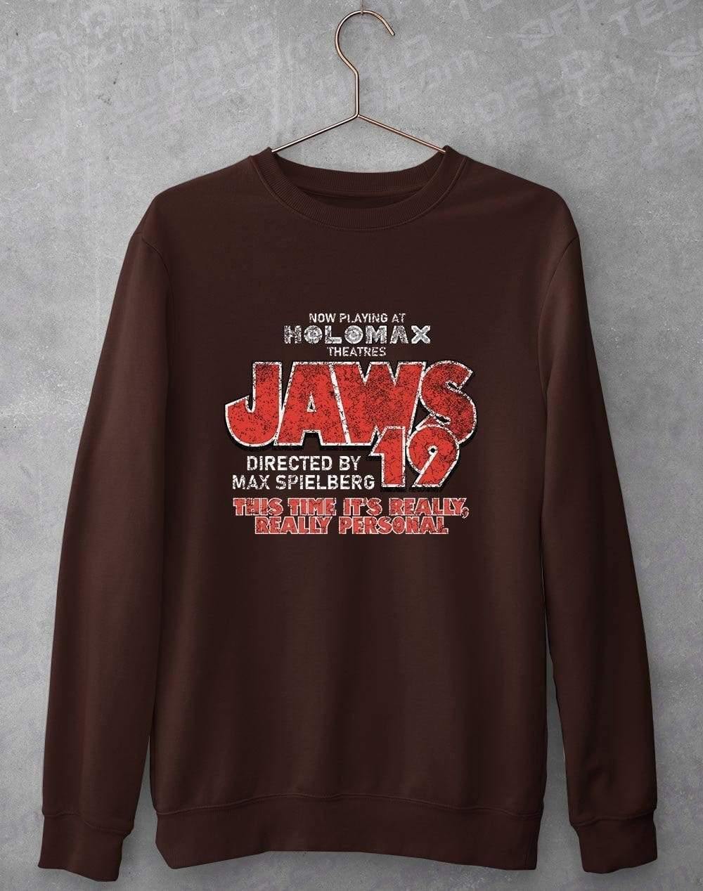 Jaws 19 Sweatshirt S / Chocolate  - Off World Tees