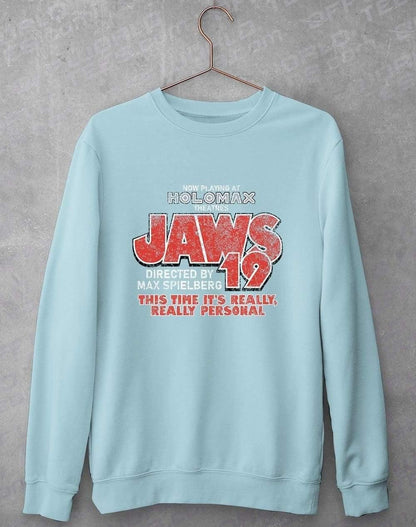 Jaws 19 Sweatshirt S / Light Blue  - Off World Tees