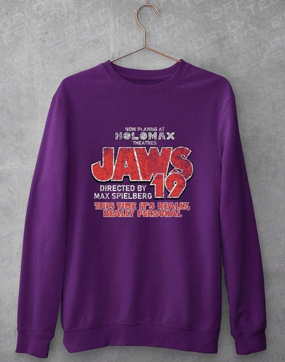 Jaws 19 Sweatshirt S / Purple  - Off World Tees